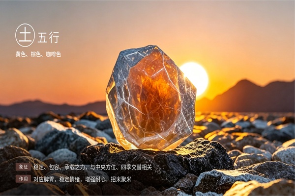 金钱抱-土五行能量可视化